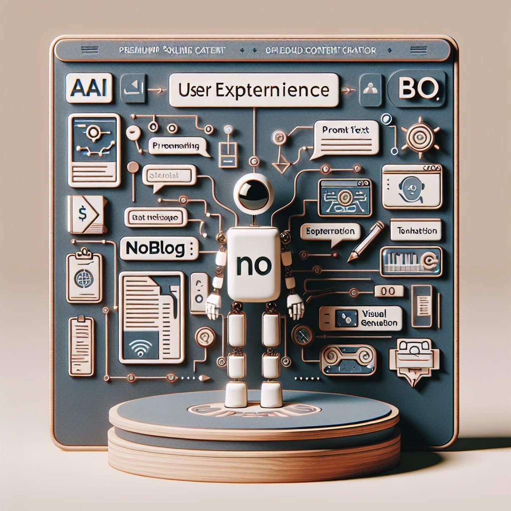 Noblog is a premium online content editor with user experience at heart. It allows users to use text and images as direct prompts for different LLM models, such as chatGPT and dall-e, offering a highly creative experience by integrating AI technology into a simple tool. Noblog is a premium online content editor with user experience at heart. It allows users to use text and images as direct prompts for different LLM models, such as chatGPT and dall-e, offering a highly creative experience by integrating AI technology into a simple tool.