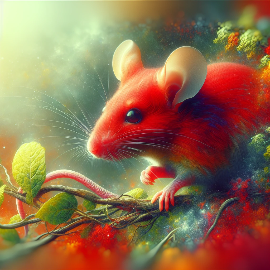 a red mouse