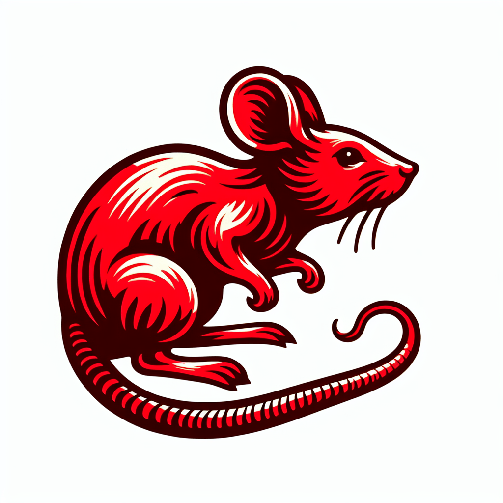 a red mouse