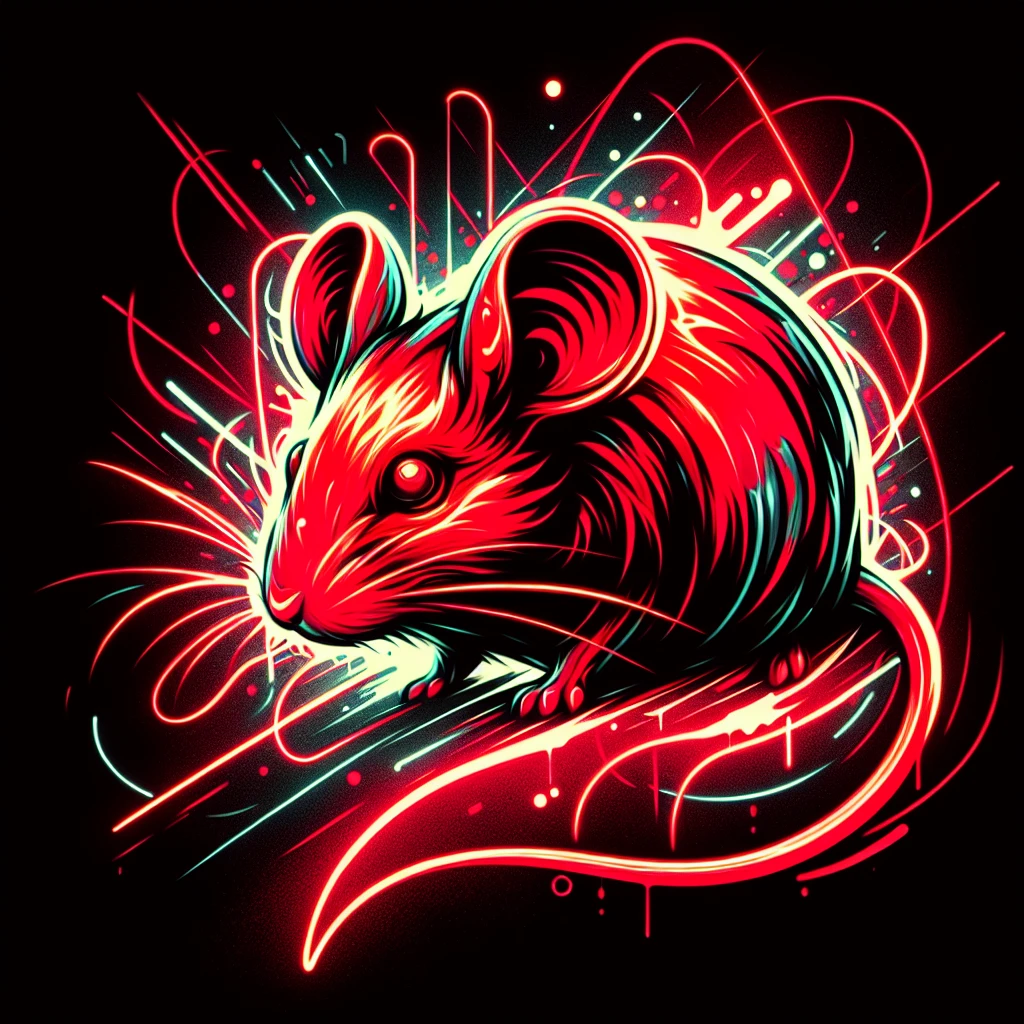 a red mouse