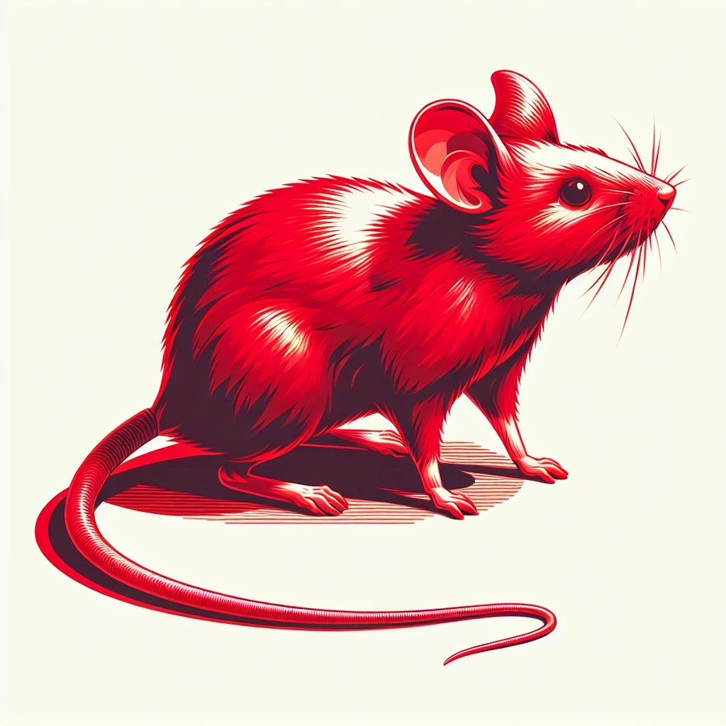 a red mouse