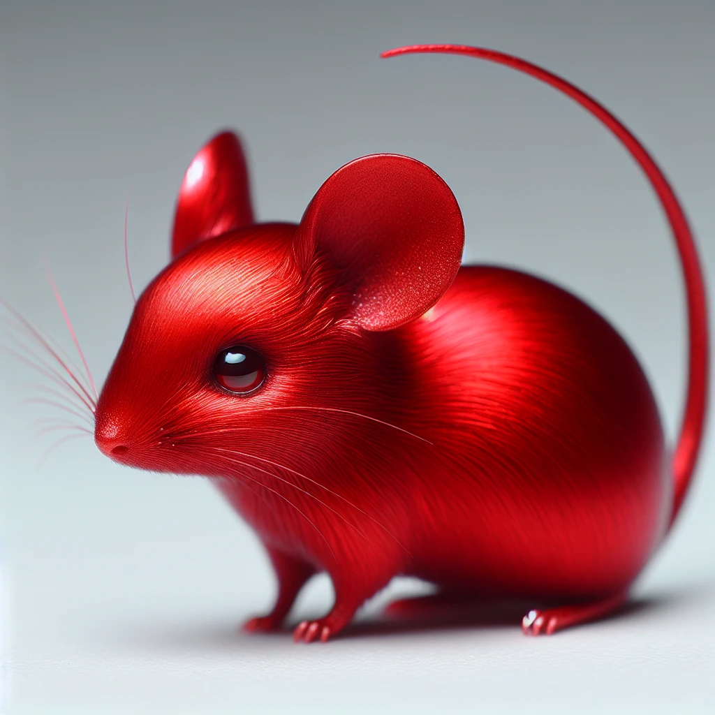 a red mouse