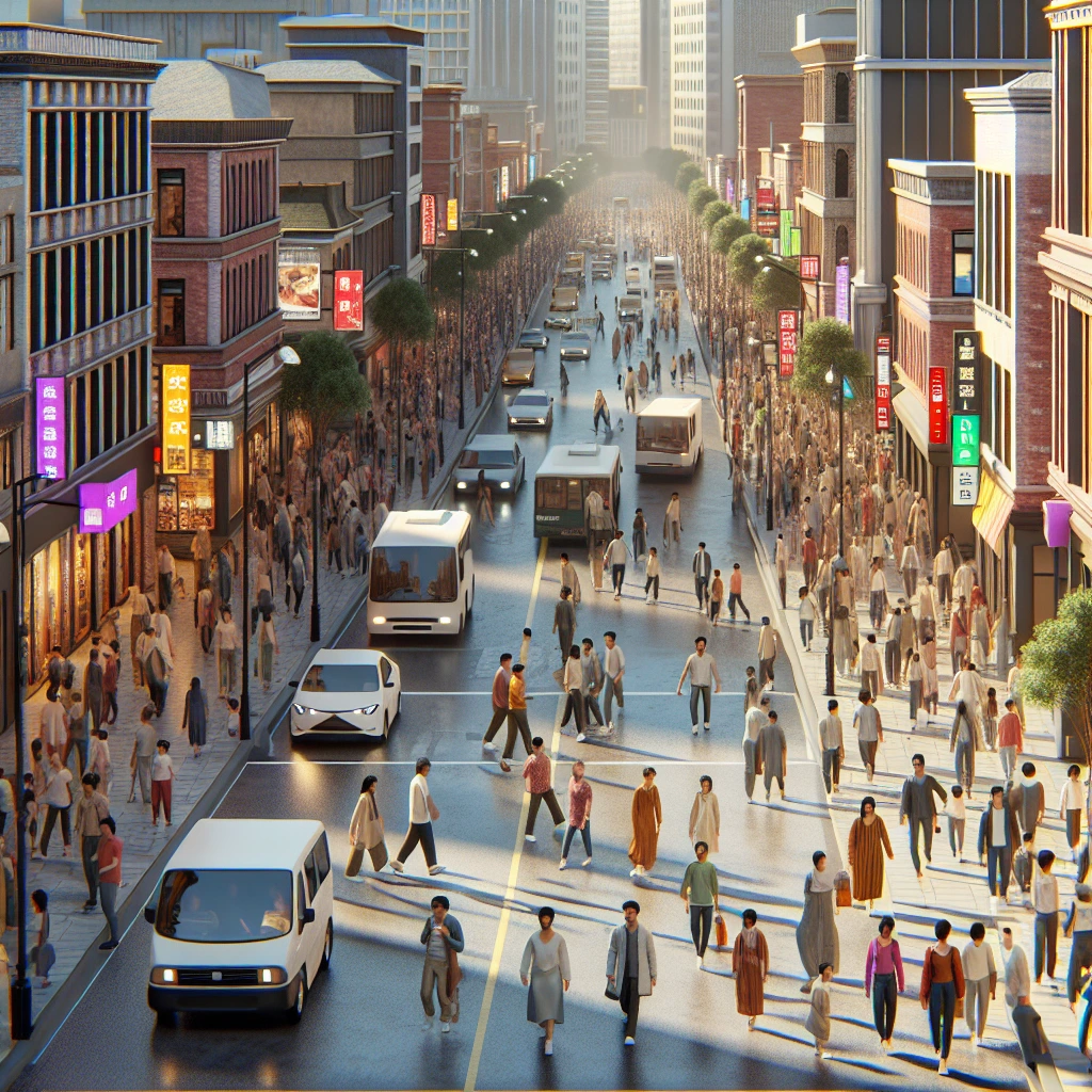 crowded streets