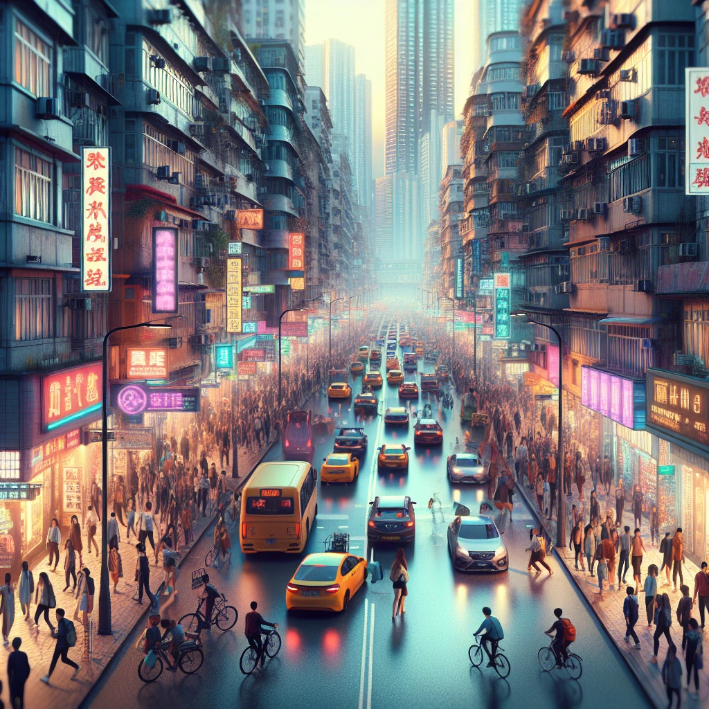 crowded streets