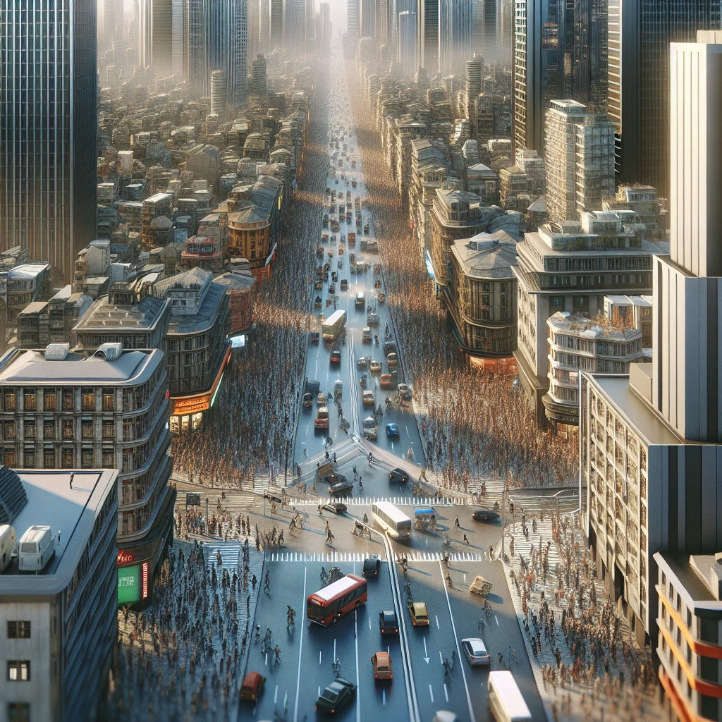 crowded streets