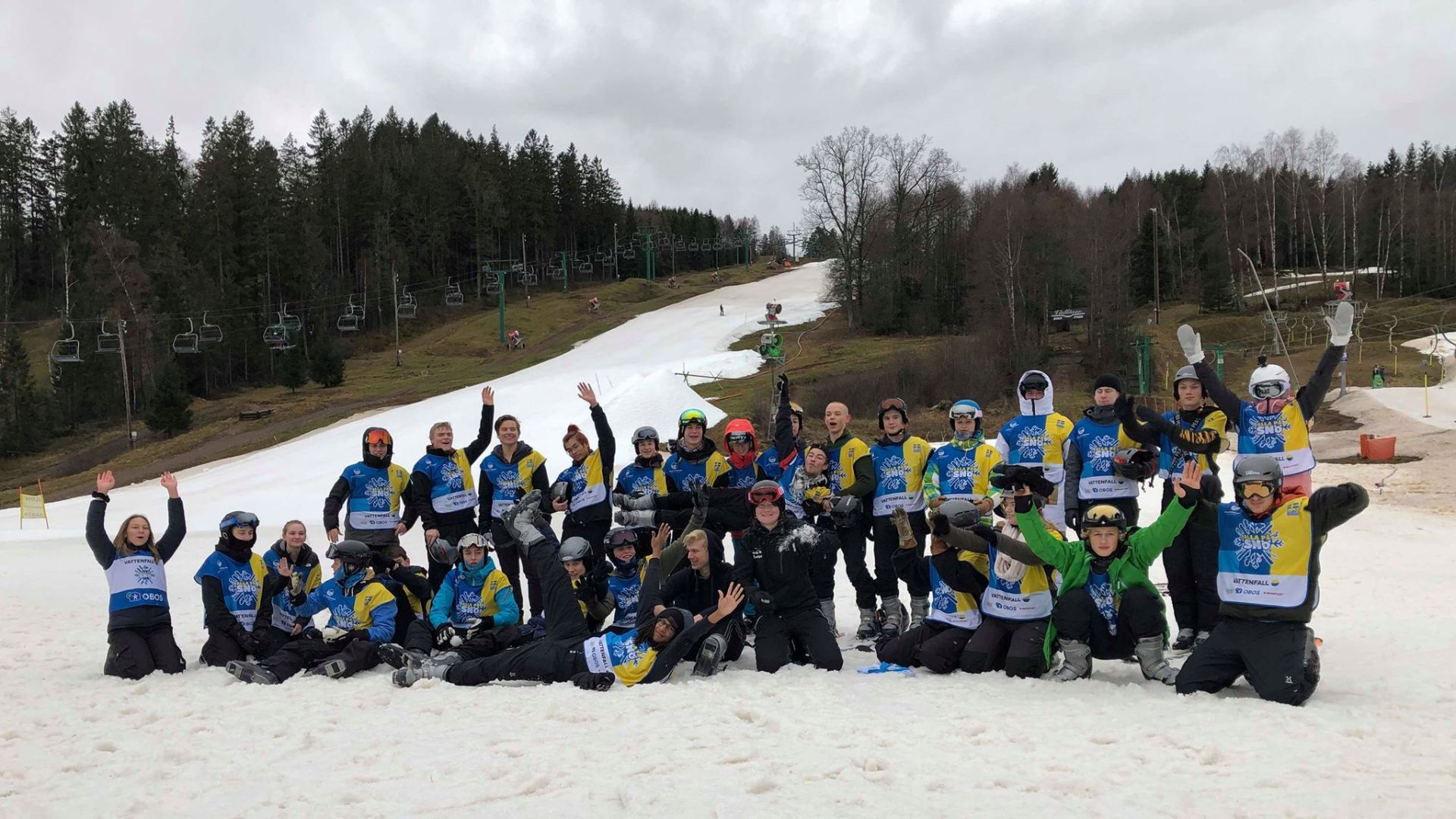 Alla på snö med Realgymnasiet i Skåne