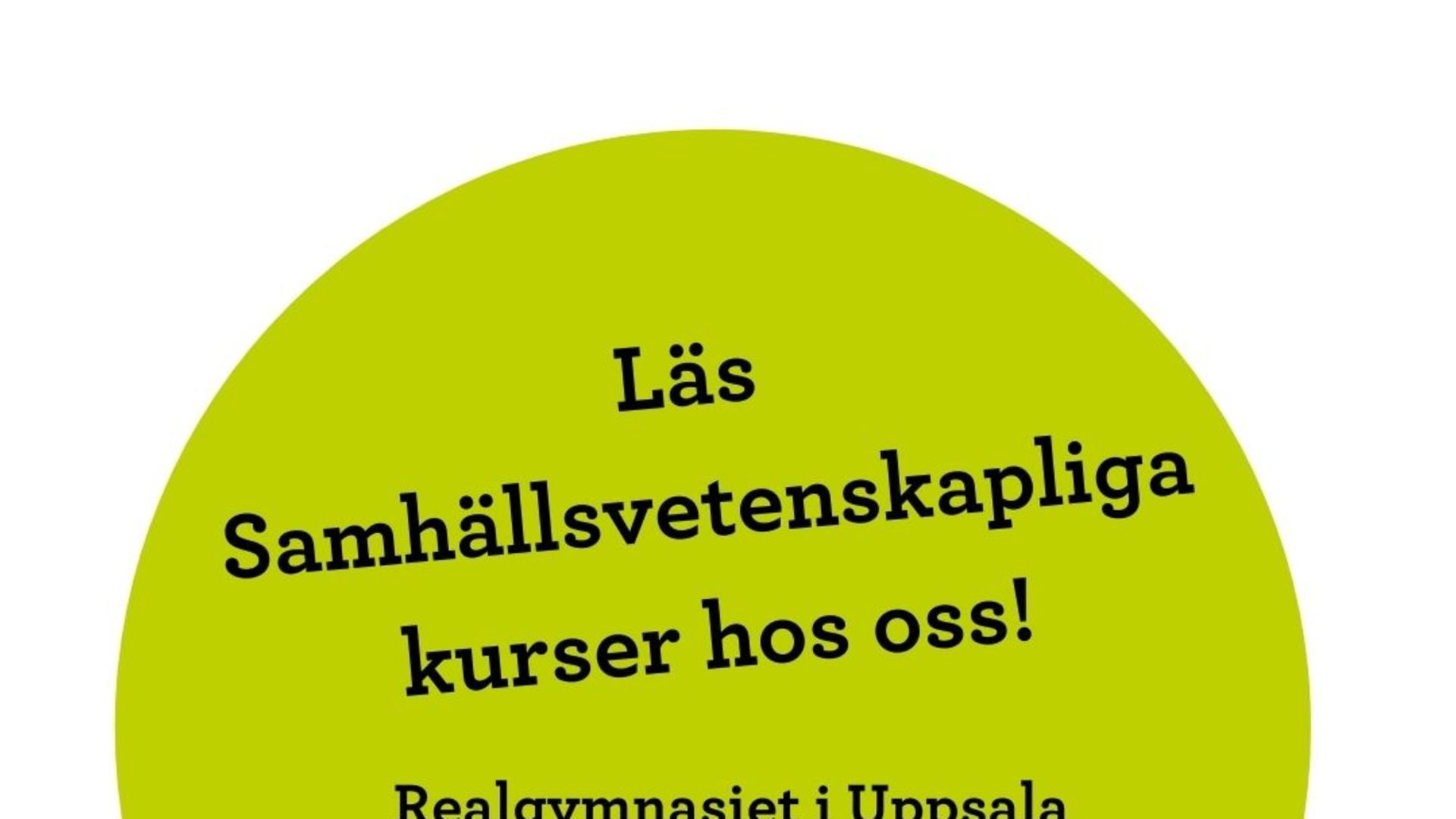 Läs samhällsvetenskapliga kurser hos oss!