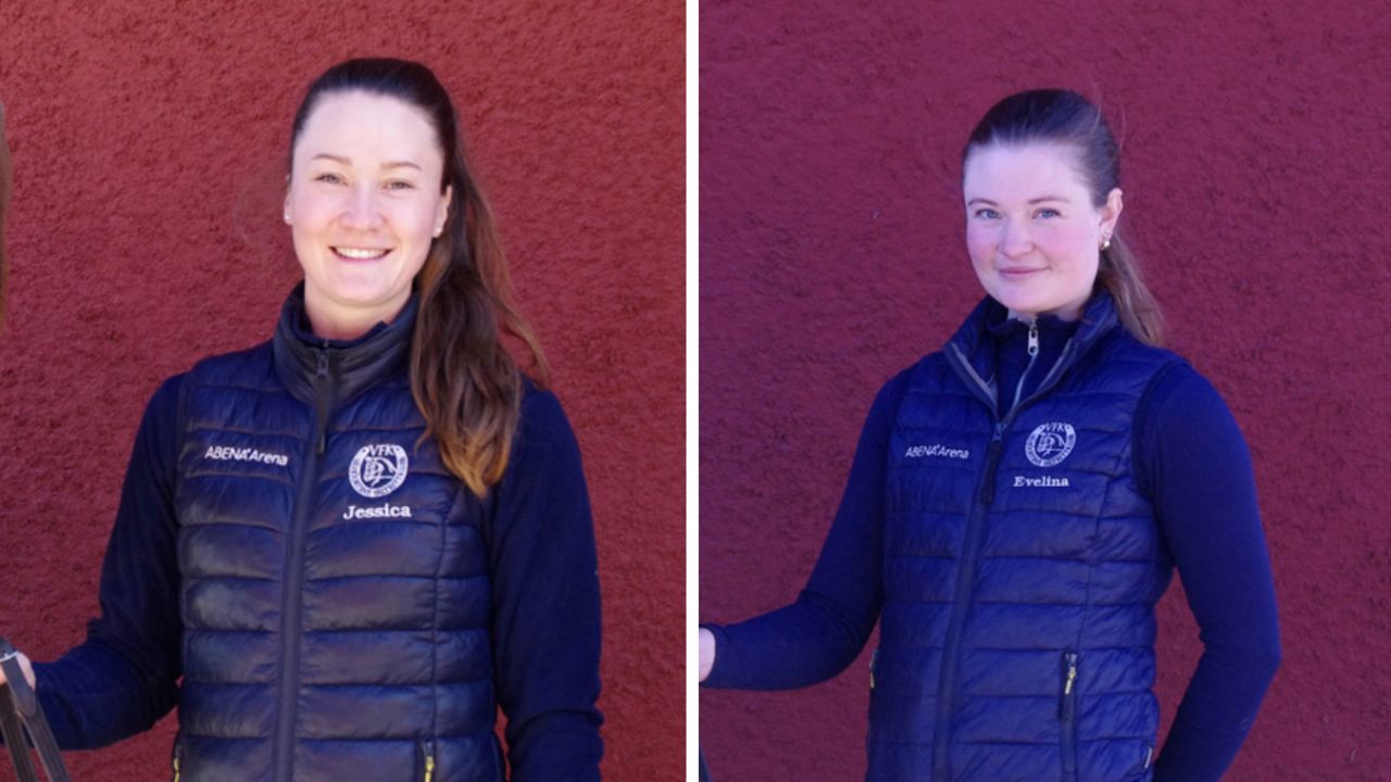 Jessica och Evelina utbildar eleverna i årskurs 3 respektive årskurs 2.