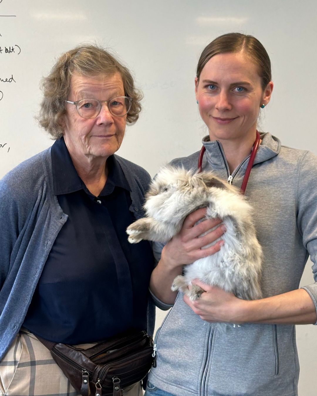 Till vänster, veterinär Katarina Kjeller till höger veterinär Malin
