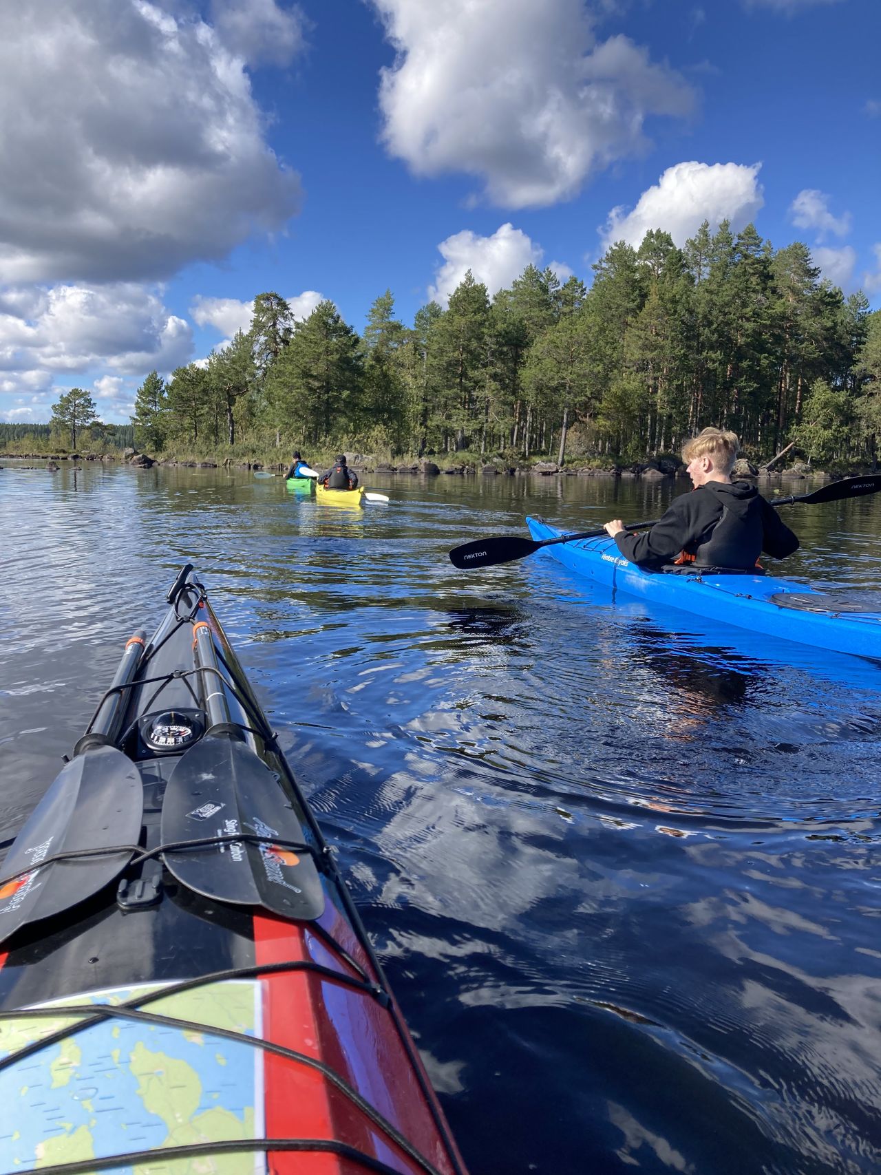 Paddling med eleverna från år 3