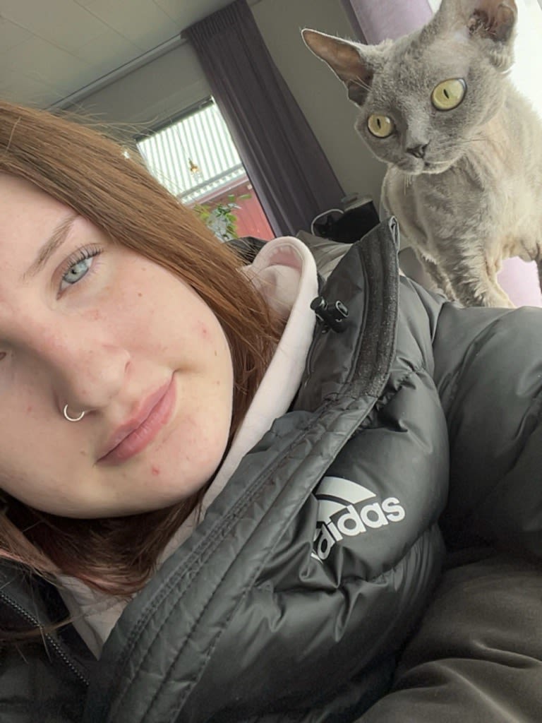 Jossan och katten Zoe