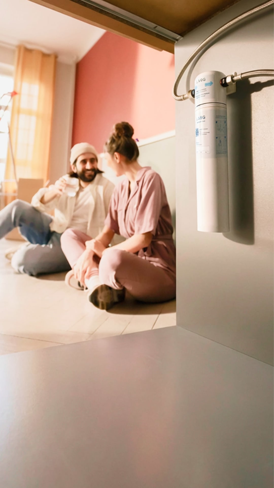 NEW—Filtered water, instantly.