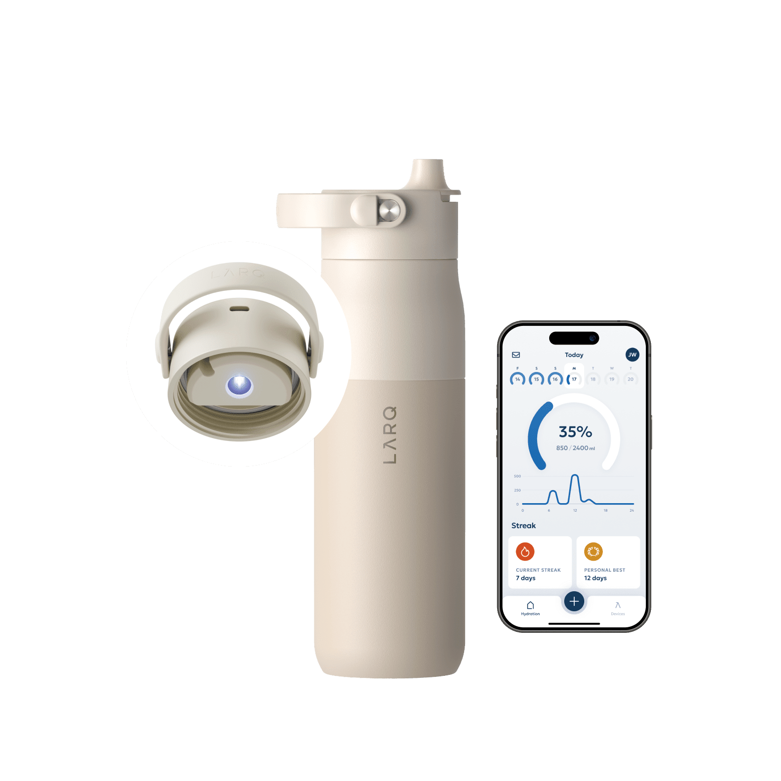 LARQ Bottle PureVis™ 2 - Mojave Dune