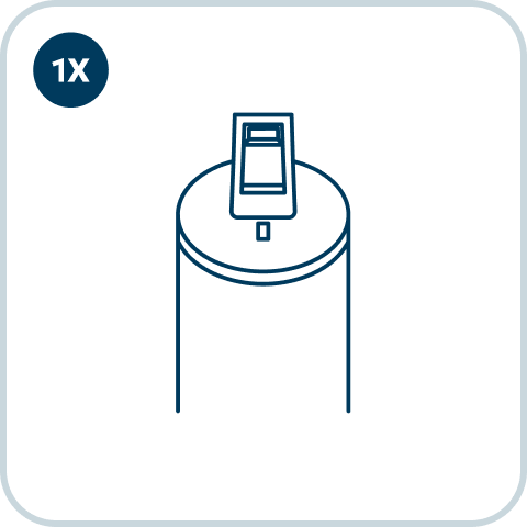 Filter cartridge - graphic outline