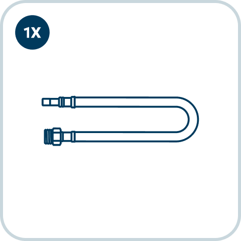 Water in-hose - graphic outline
