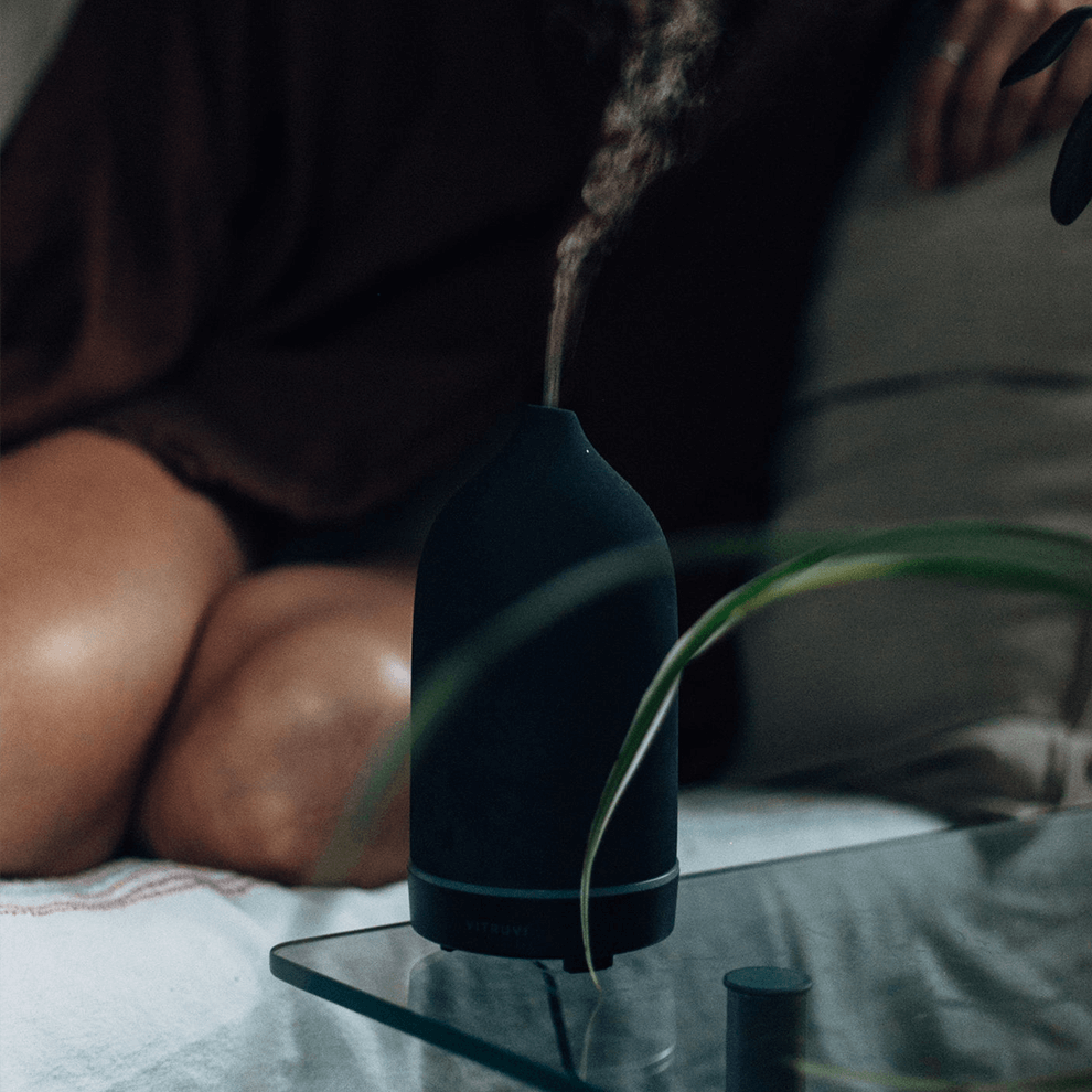 Vitruvi aromatherapy diffuser in matte black