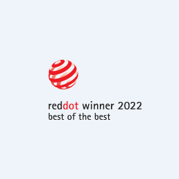 Red Dot Winner badge - Best of the best 2022.
