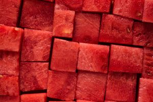 cubed watermelon