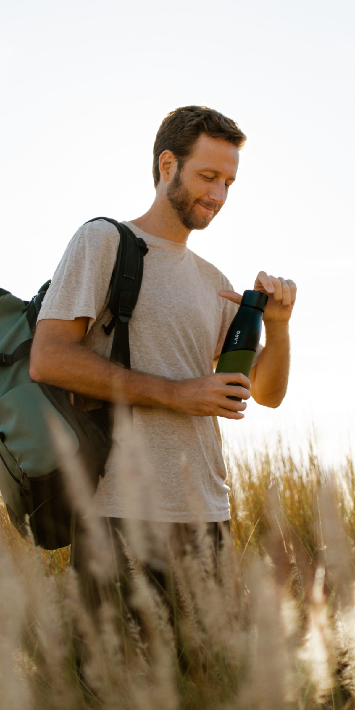The LARQ Bottle Ensures Fresh Drinking Water At The Touch Of A Button