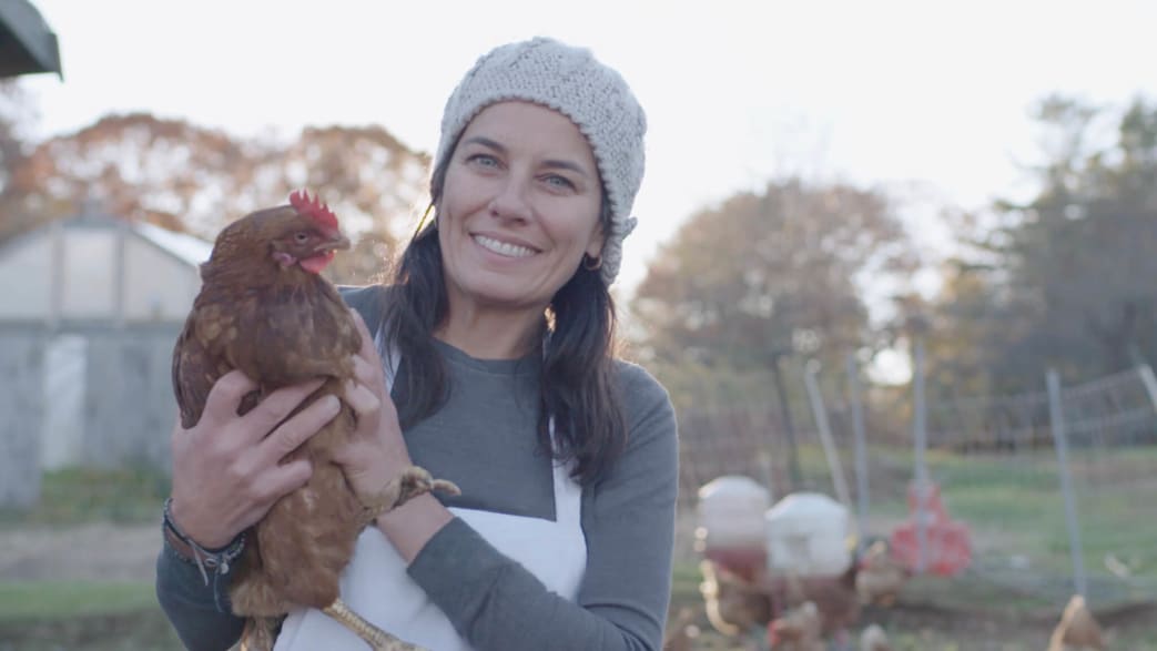 Melissa Kelly from her Primo restaurant farm