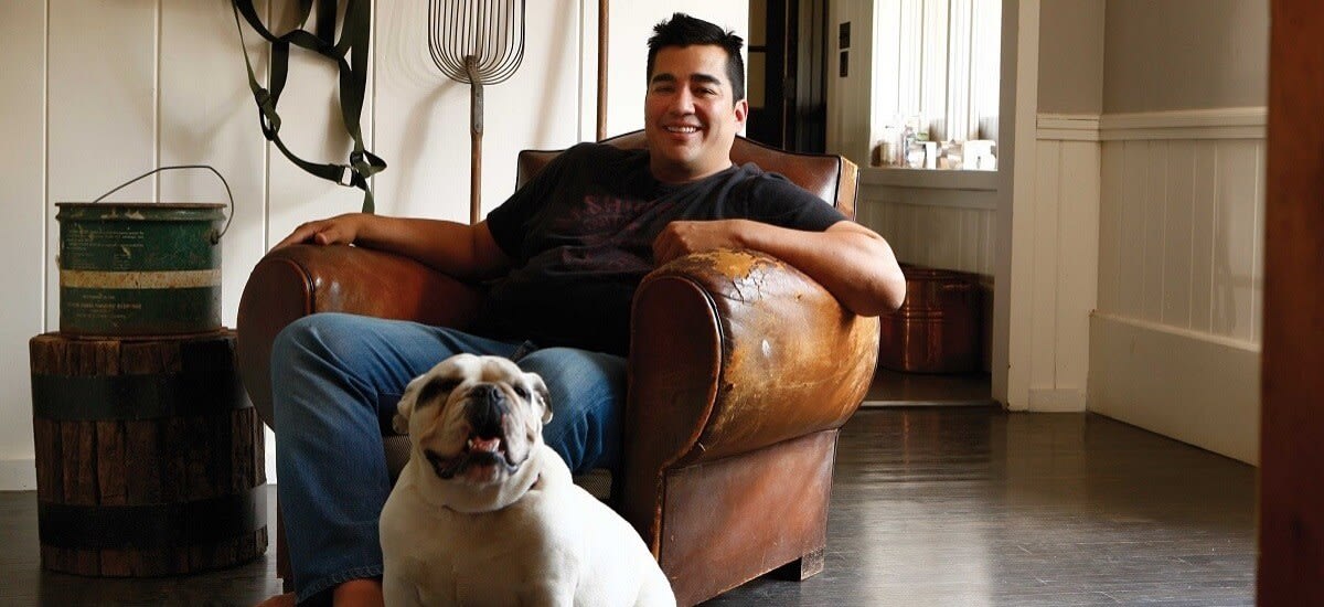 Former Iron Chef Jose Garces in his Luna Farms home