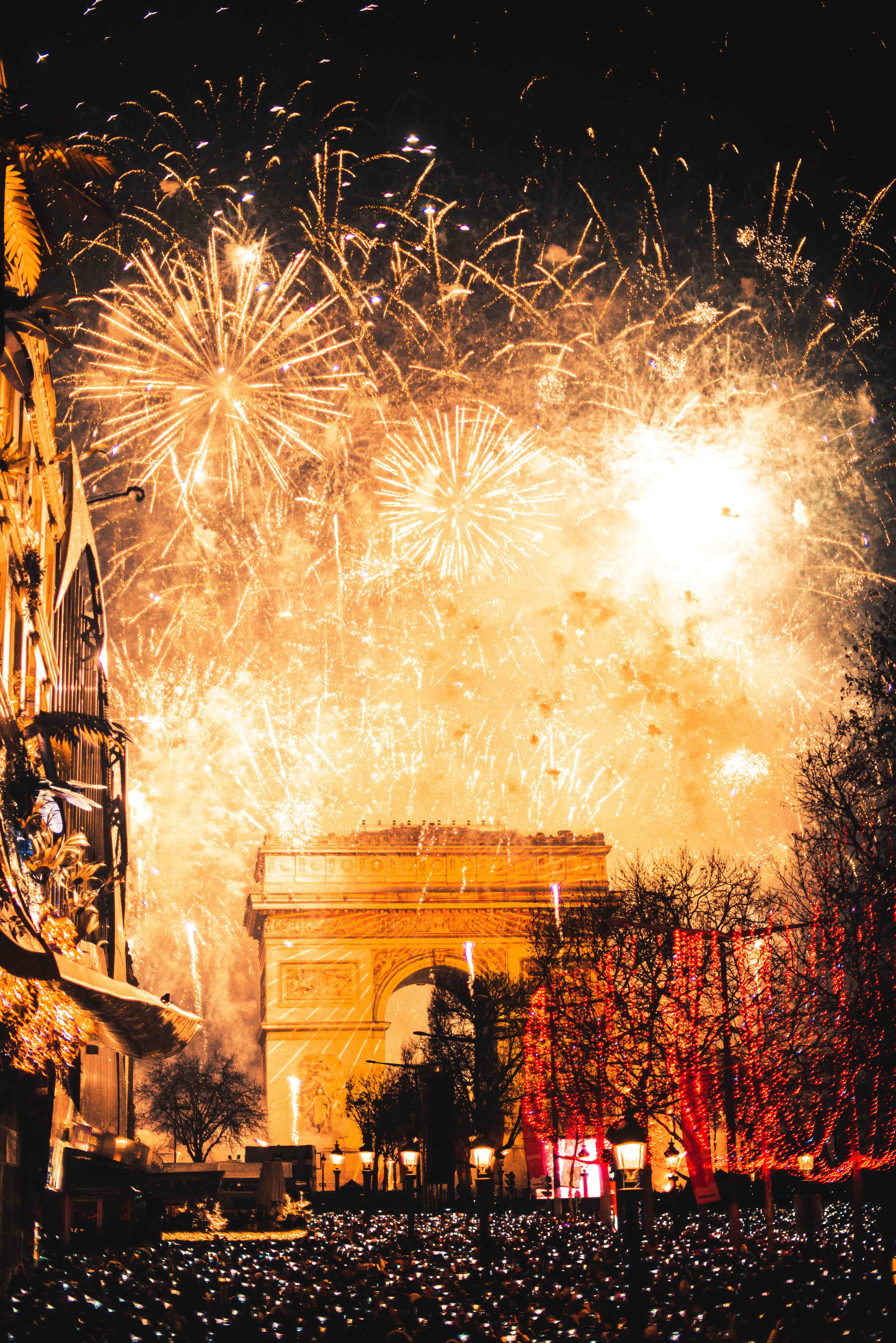 fireworks in paris Photo by Mat Napo