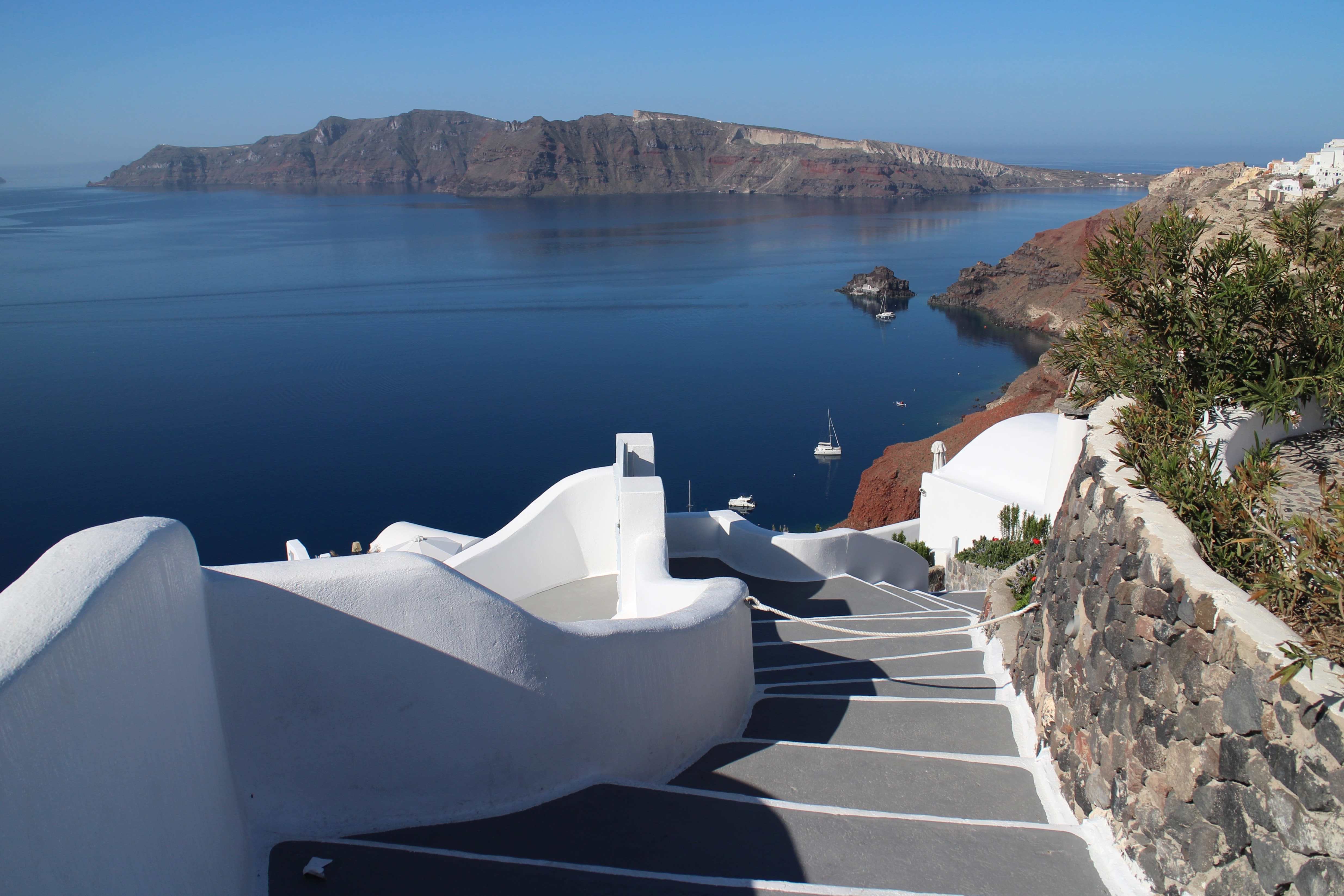 Rock Cliffs and Clear Water at Mediterranean Sea Coast. Greece