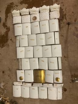 Swedish round renaissance stove