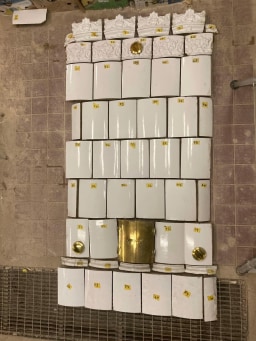 Swedish round renaissance stove