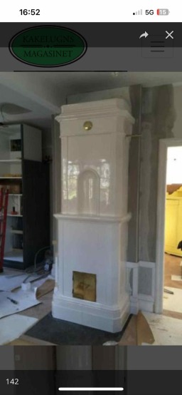 Swedish rectangular jugendstyle stove