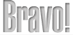 Greyscale Bravo! Network logo