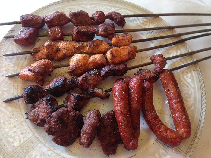 Comidas tÃ­picas marroquÃ­s: kebabs