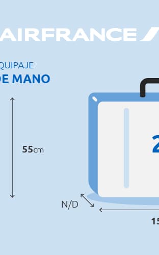 Medidas y peso del equipaje de mano Air France | Rumbo