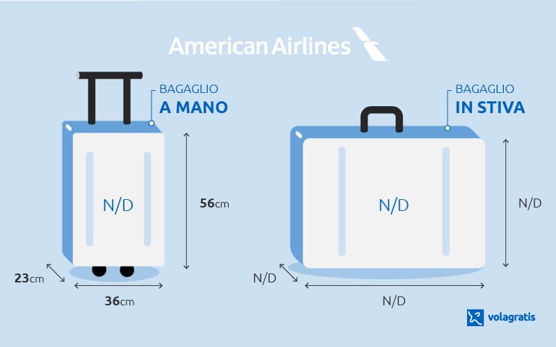 Misure e peso del bagaglio a mano e in stiva American Airlines: info  aggiornate | Volagratis