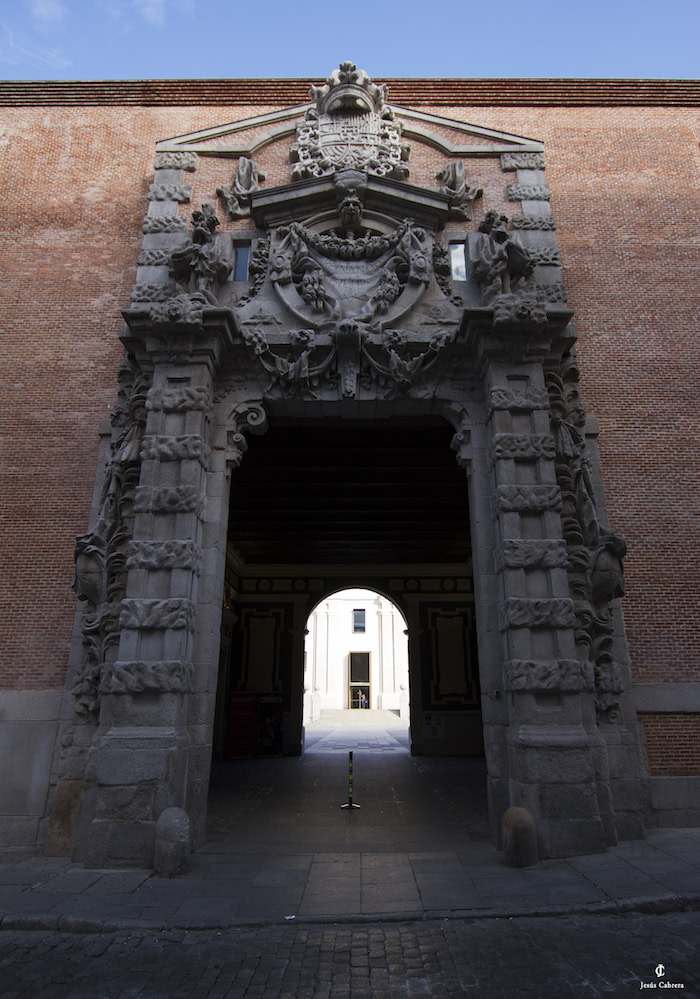 What to do in Madrid: Entrance to the Conde Duque Cultural Center. 