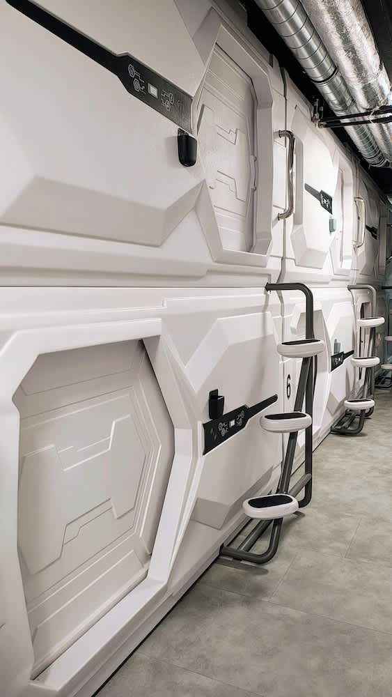 Capsule hostel Floor -1 Self Check in 1