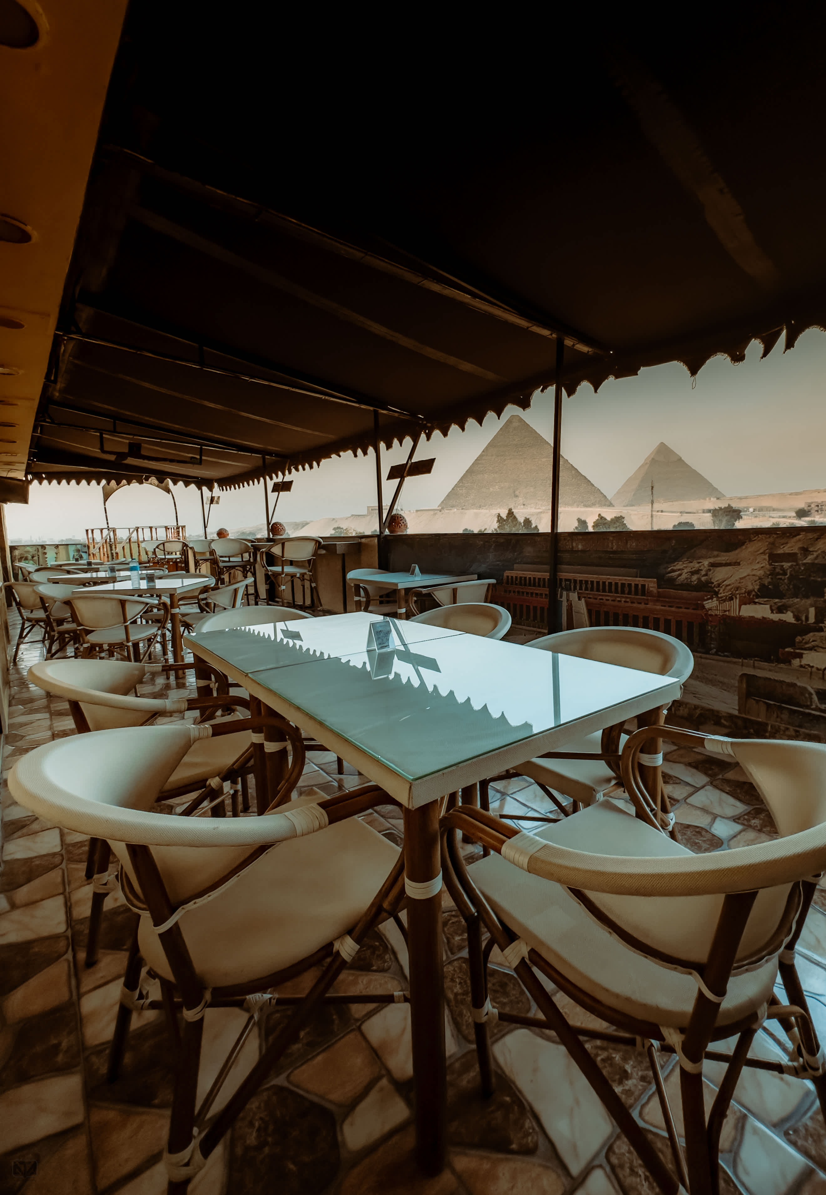 Turquoise Pyramids & Grand Egyptian Museum View 1