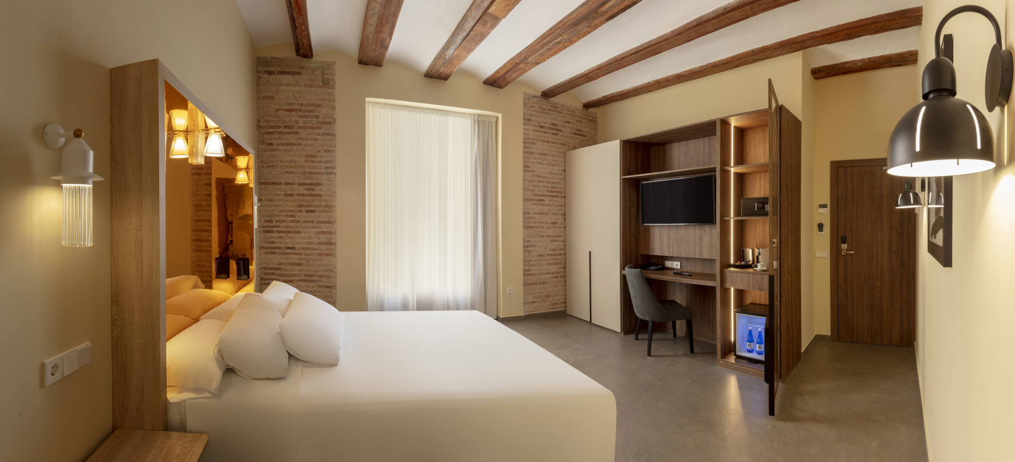Habitación, superior, vistas a la ciudad