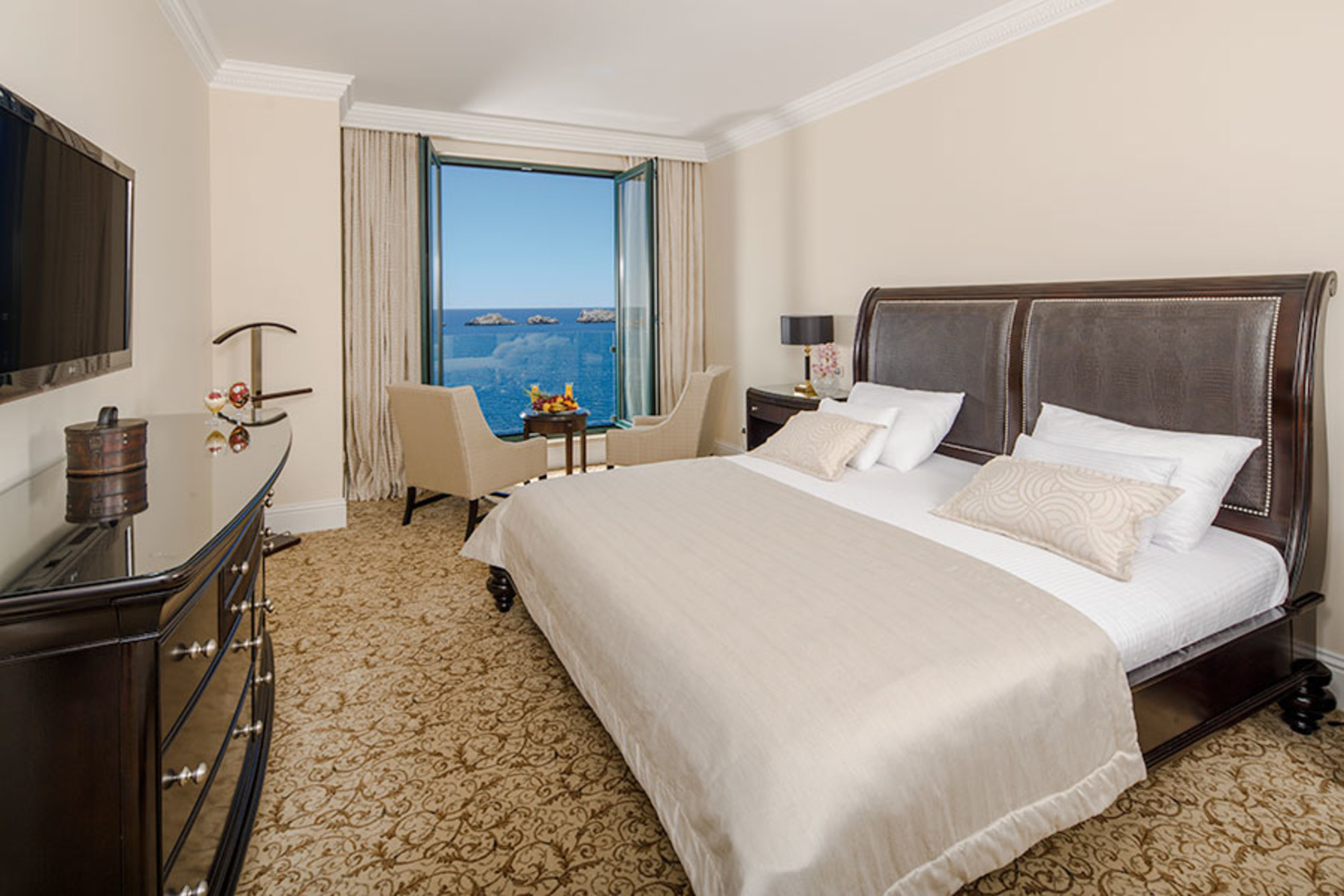Deluxe suite con balcone e vista mare