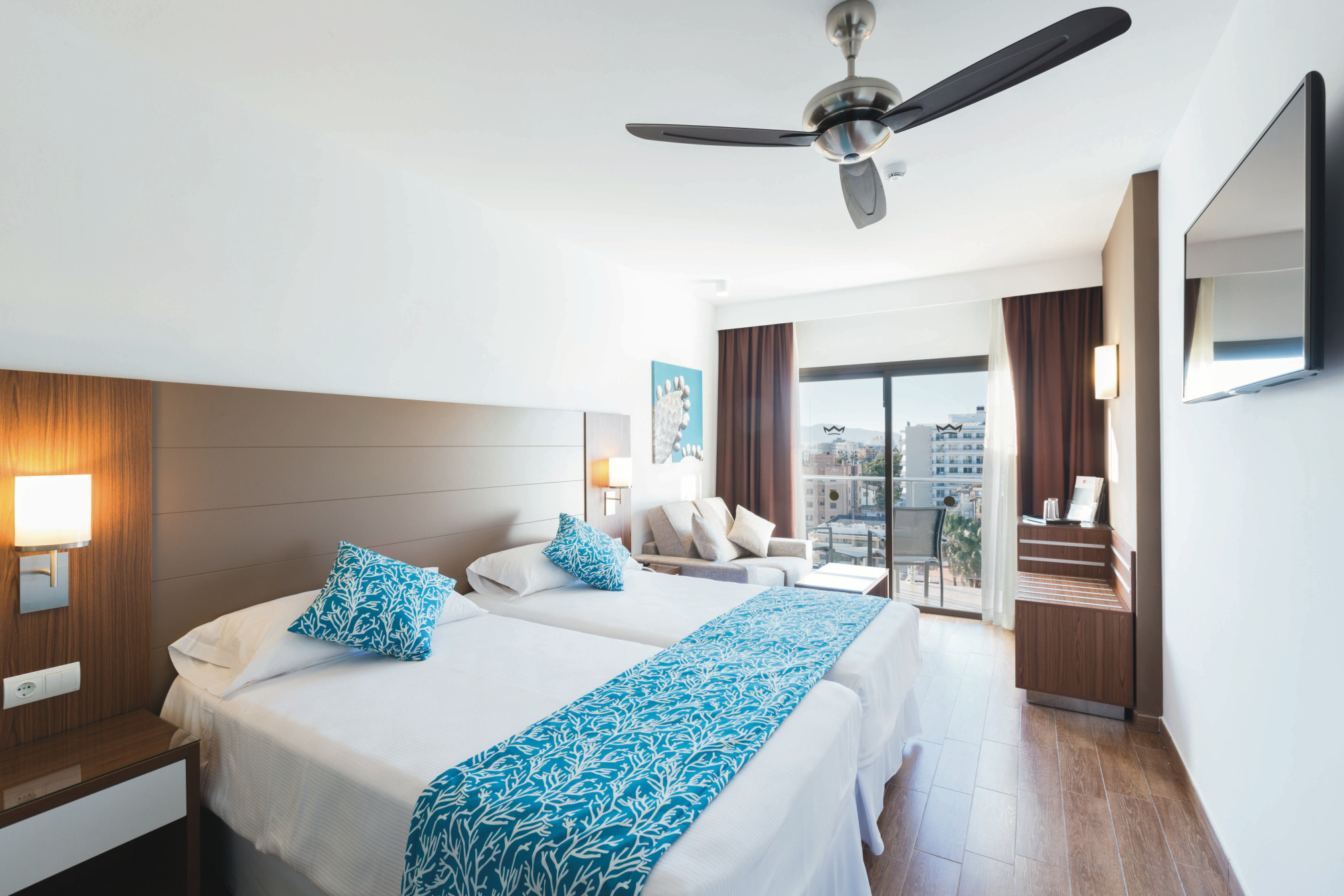 Chambre double, balcon