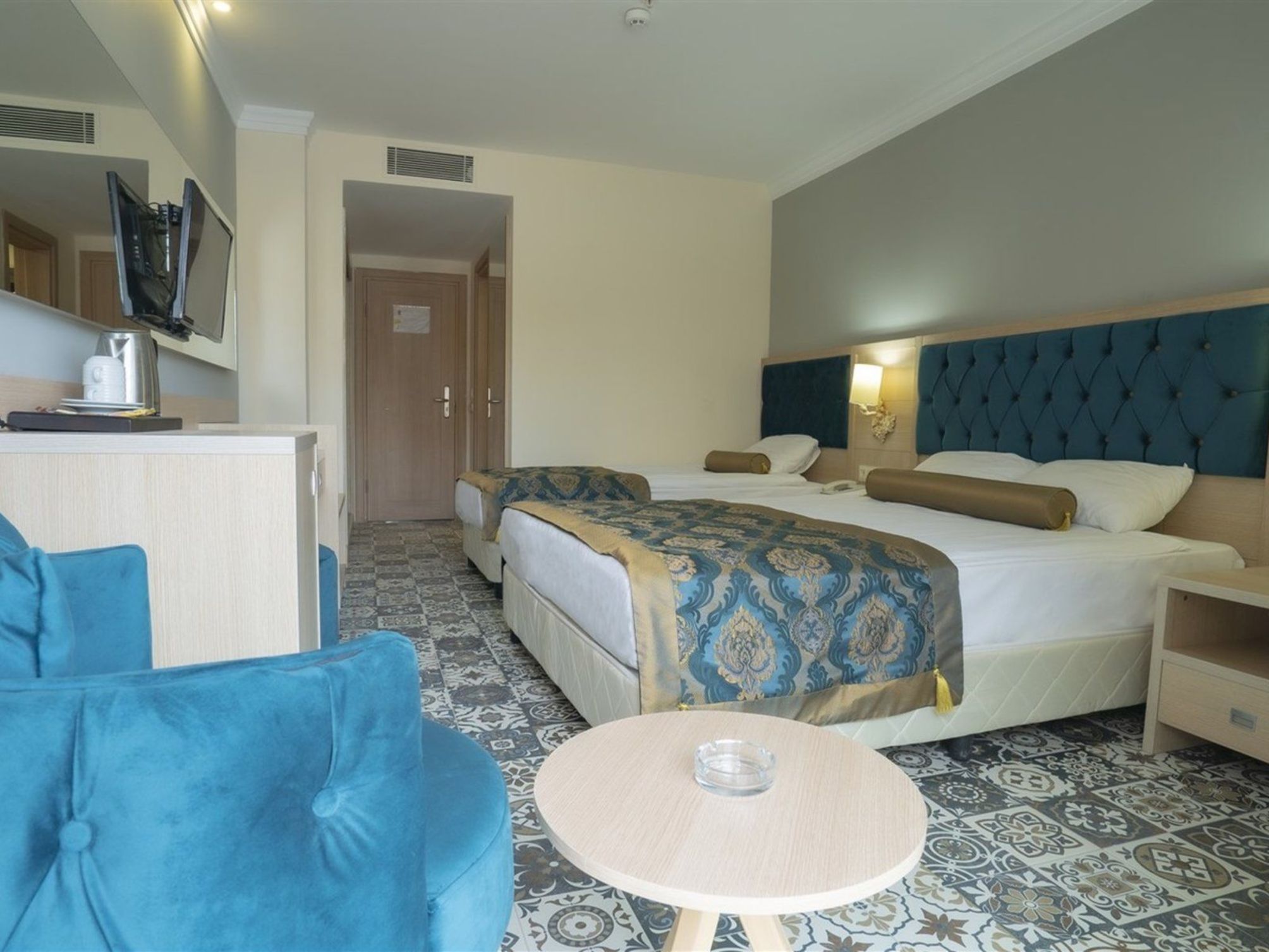Chambre double avec 1 ou 2 lits, familiale, 2 makuuhuonetta