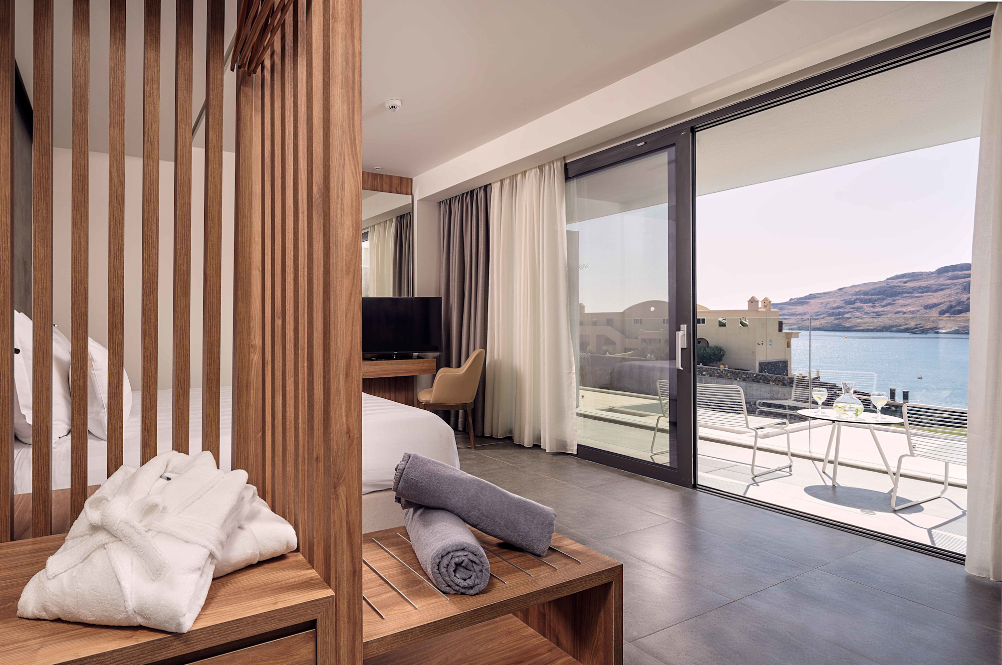 Suite, deluxe, junior, vue sur la mer