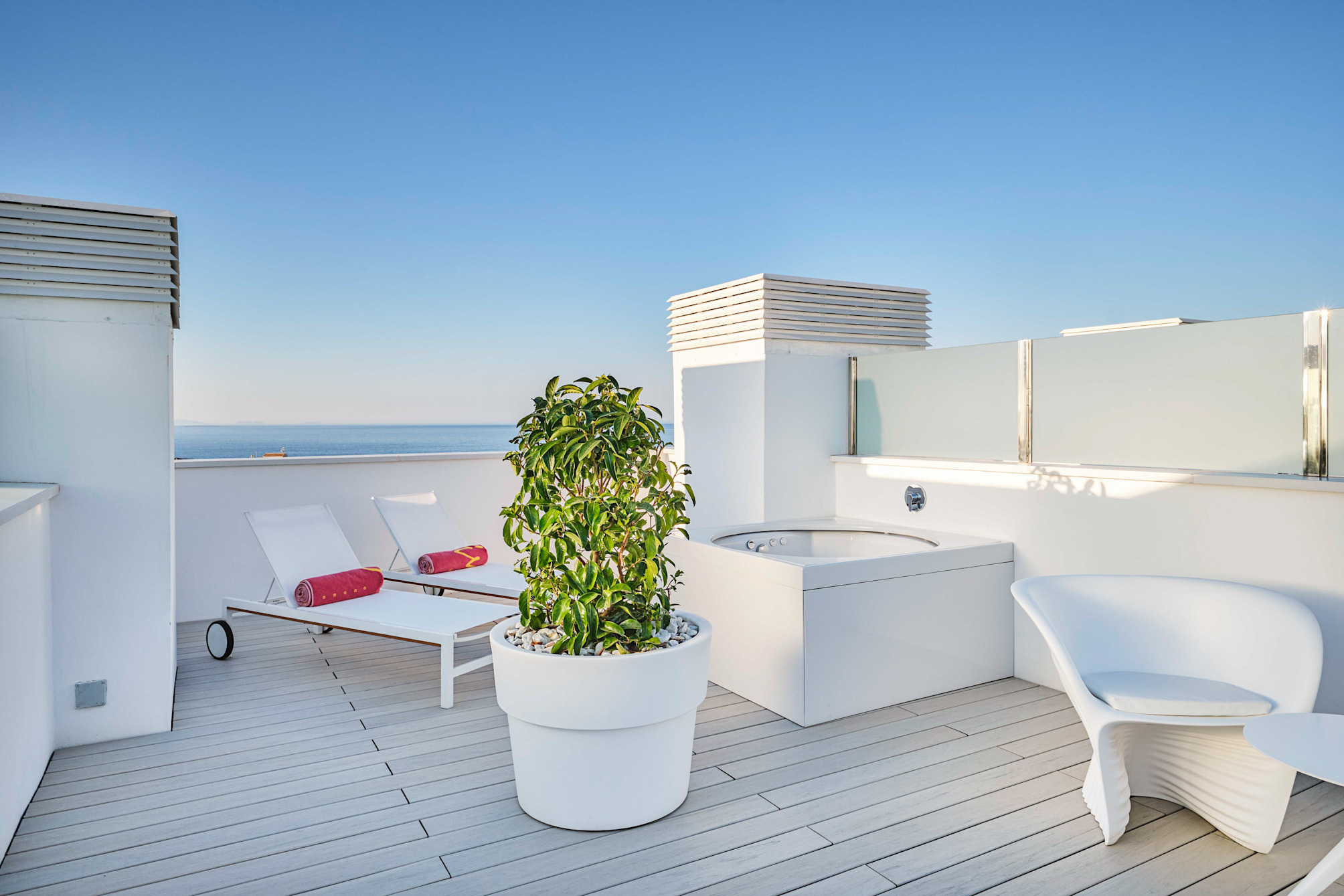 Flower sky with terrace