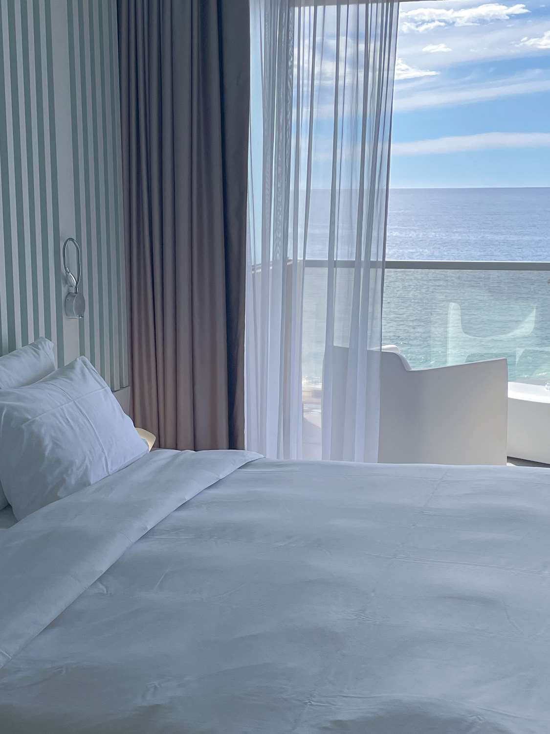 Chambre double avec 1 ou 2 lits, premium, vue sur la mer, balcon