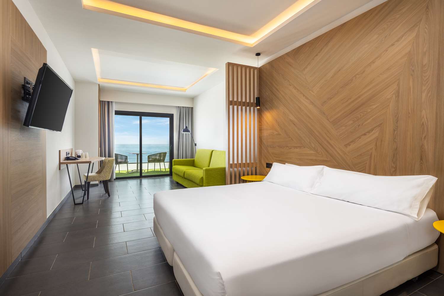 Chambre avec 2 lits, vue sur l’océan