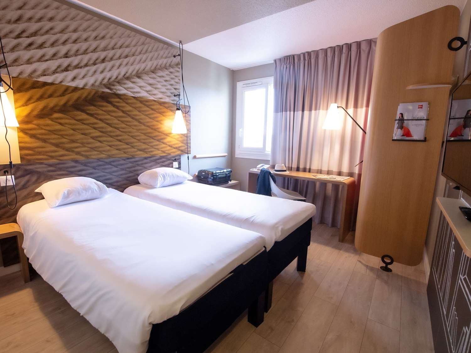 Chambre avec 2 lits