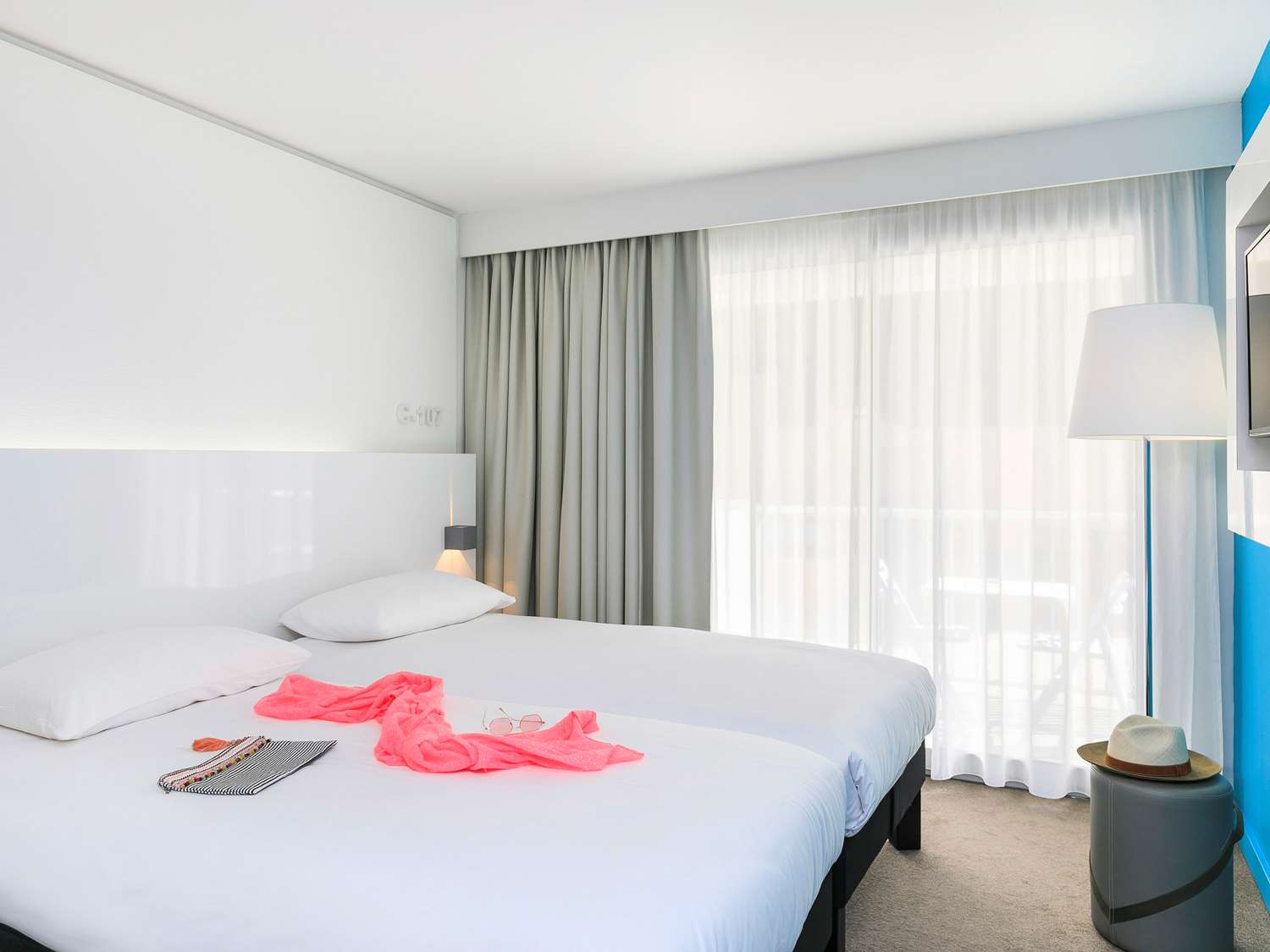 Room with balcony
