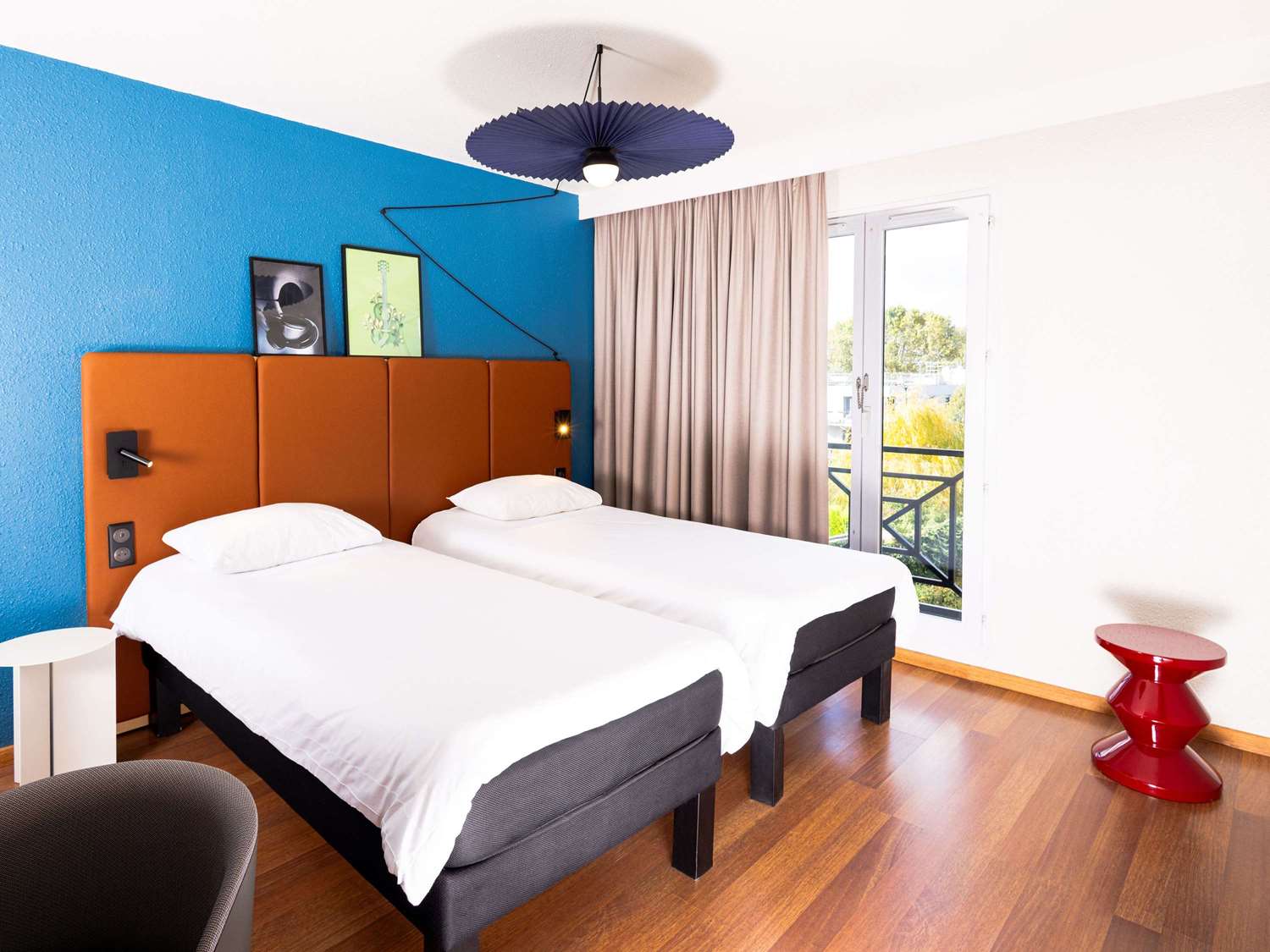 Chambre avec 2 lits