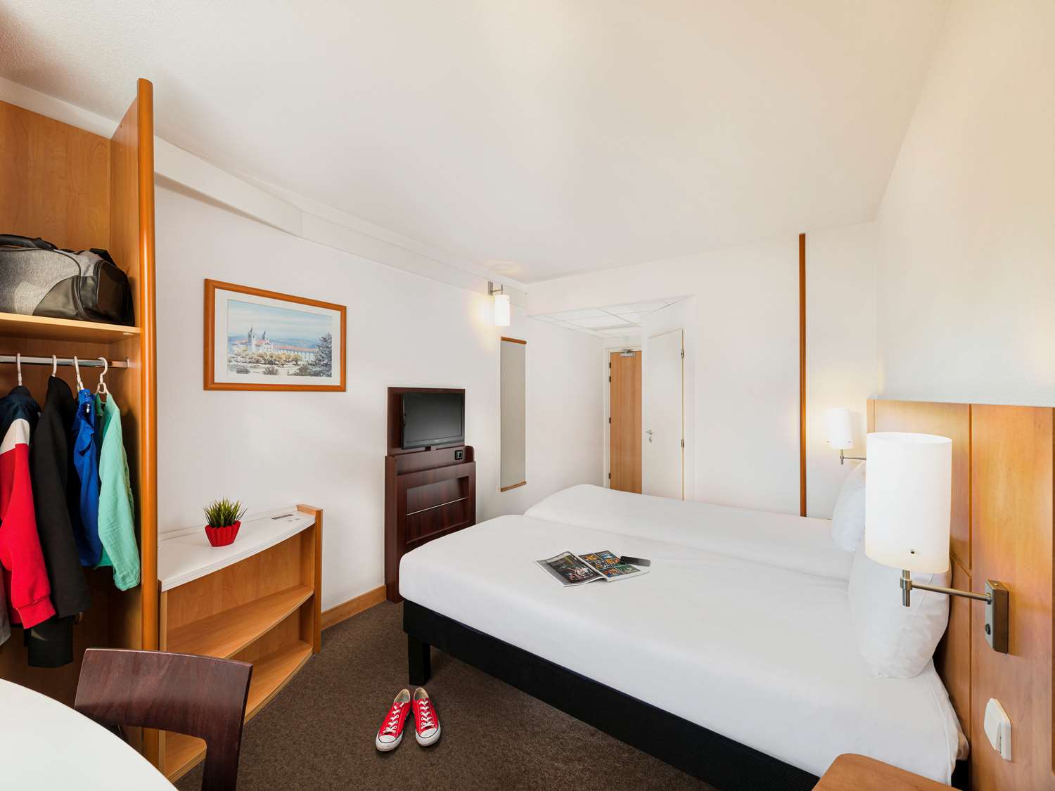 Chambre avec 2 lits