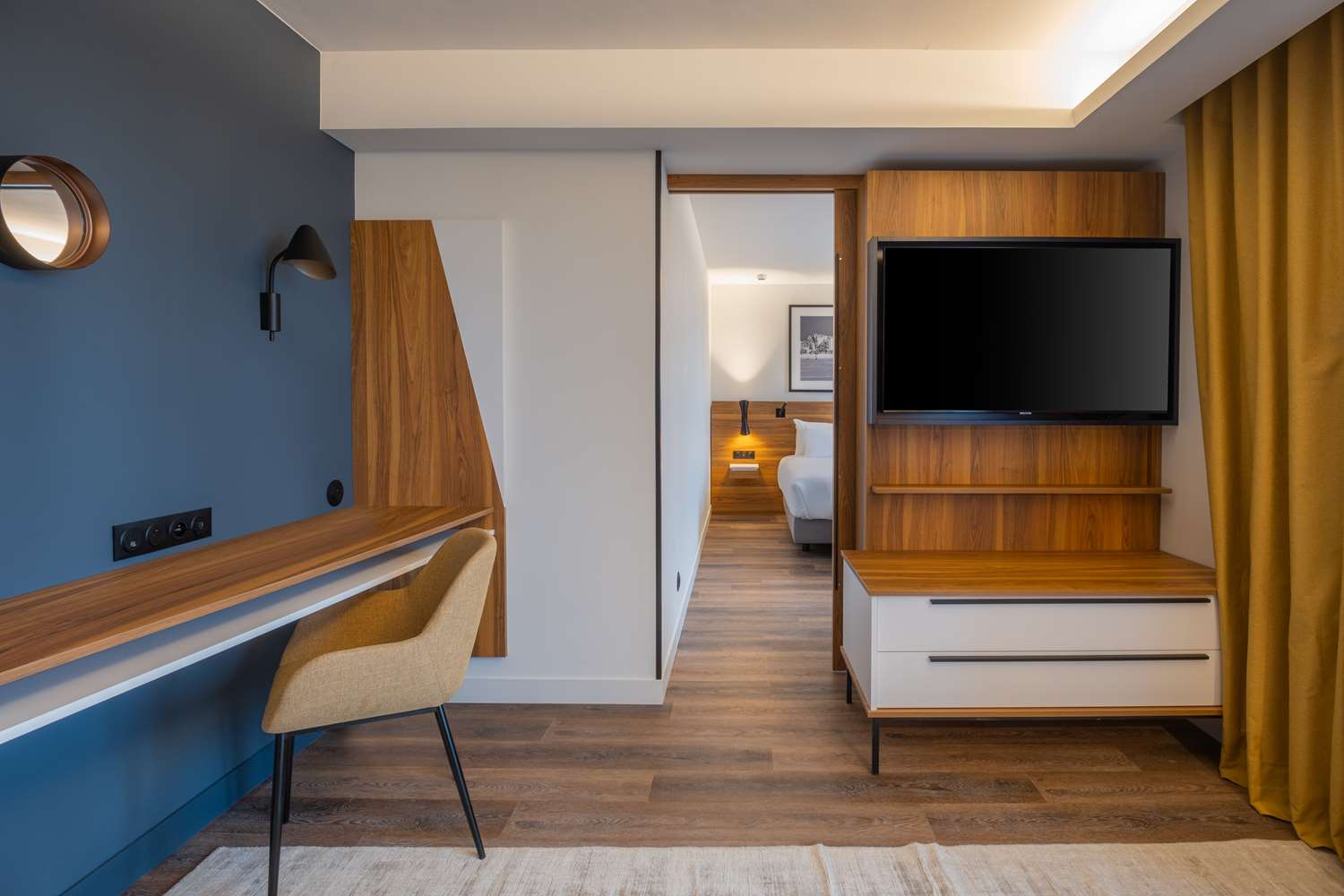 Suite, vue sur la ville, balcon